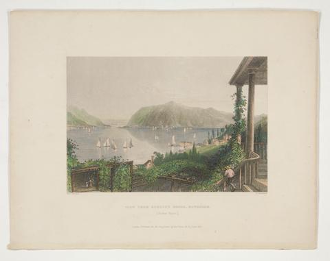 Robert Brandard, View from Ruggle's House, Newburgh (Hudson River), illustration for Nathaniel Parker Willis's book American Scenery, 1838