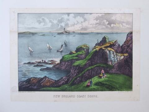 Currier & Ives, New England Coast Scene., mid-late 19th century