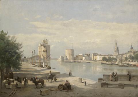 Jean-Baptiste-Camille Corot, The Harbor of La Rochelle, 1851