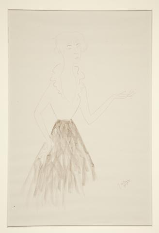 Georges de Zayas, Caricature of Marie Laurencin, from Caricatures par Georges de Zayas..., 1919