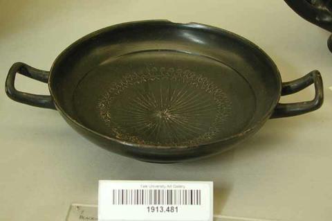 Unknown, Black-glazed stemless kylix, 4th century B.C.