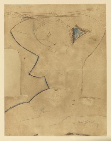 Amedeo Modigliani, Caryatide au Sein Pointu (Caryatid with Pointed Breast), ca. 1913–14