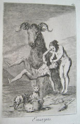 Francisco Goya, Ensayos. (Trials.), pl. 60 from the series Los caprichos, 1797–98 (edition of 1881–86)