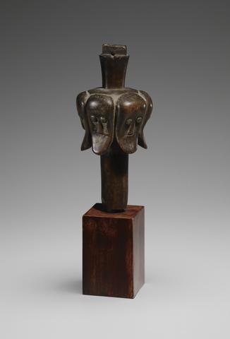 Reliquary Staff Finial with Six Human Heads, late 19th–early 20th century