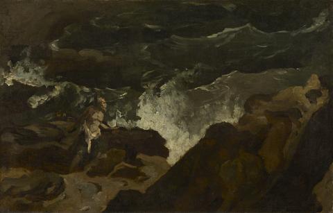 Théodore Géricault, Shipwrecked on a Beach (The Tempest), ca. 1822–23