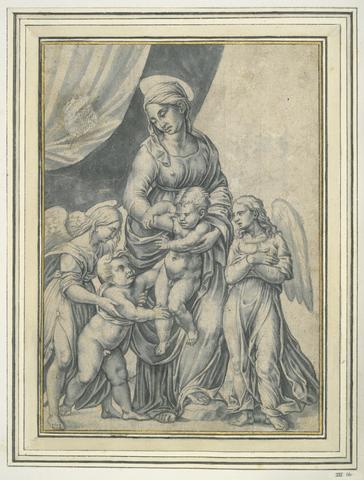 Unknown, The Virgin and Child with the Infant St. John the Baptist and Two Angels, ca. 1516