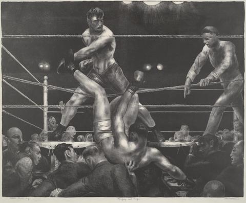 George Wesley Bellows, Dempsey and Firpo, 1924