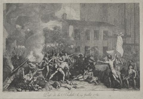 Charles Thévenin, Prise de la Bastille le 14 Juillet (Storming of the Bastille, July 14), ca. 1793
