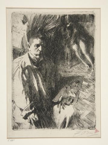 Anders Zorn, Self-Portrait with Model II, 1899
