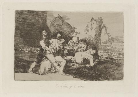 Francisco Goya, Curarlos, y á otra (Get Them Well, and On to the Next), Plate 20 from Los desastres de la guerra (The Disasters of War), 1863