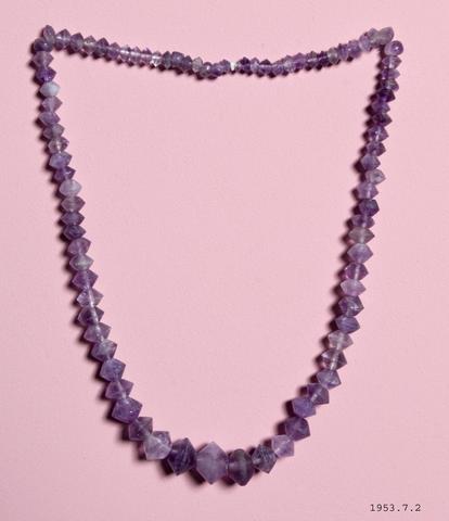 Unknown, String of Amethyst beads, graduated, 1303–1200 B.C or 1st century A.D.