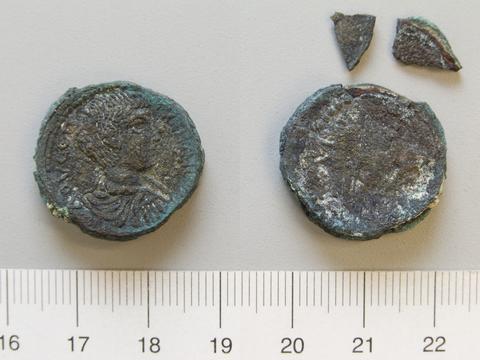 Cyparissia, 1 As of Geta Lucius Septimius, Emperor of Rome; Septimius Severus, Emperor of Rome from Cyparissia, 202–5