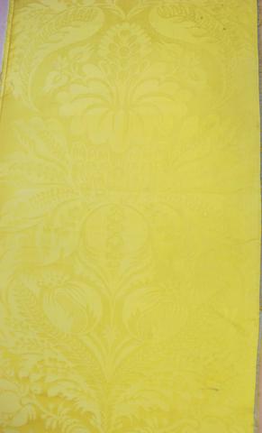Unknown, Yellow silk damask, ca. 1750