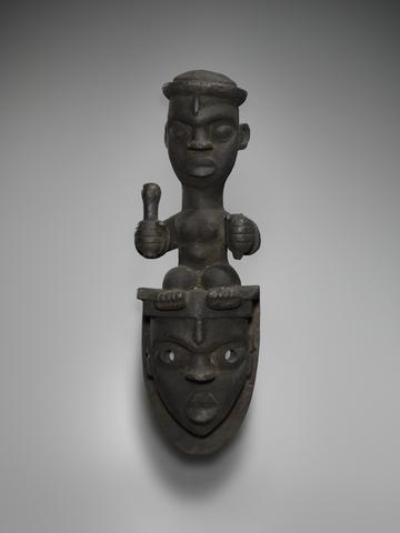 Mask Surmounted by a Human Figure, early to mid-20th century