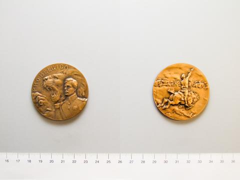 Henri Edouard Huguenin Virchaux, Medal titled "Pro Belgica" In Honor of King Albert, 1918–21