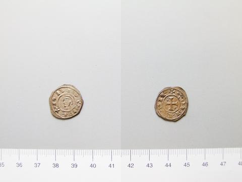 Alfonso I, King of Aragon and Navarre, 1 Dinero of Alfonso I, King of Aragon and Navarre from Toledo, 1104–34