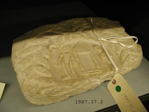 Fragment of limestone relief., 5th–6th century A.D.