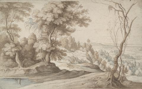 Paul Bril, Landscape with Trees and View into a Valley, n.d.