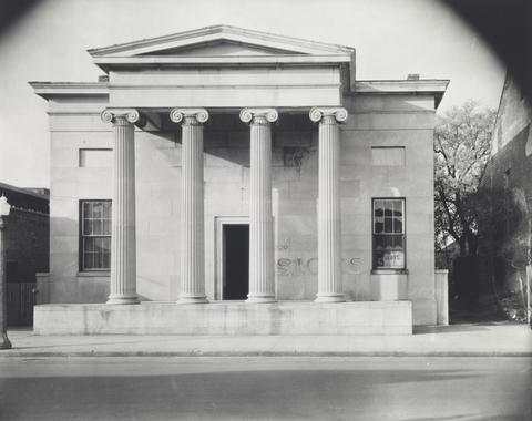 Walker Evans, Greek Temple Building, Natchez, Mississippi, 1935, printed later