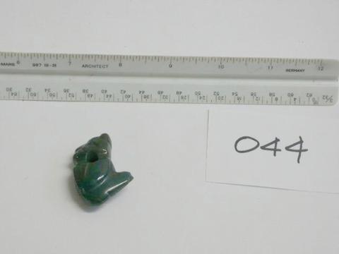 Unknown, Jade pendant in shape of a frog, n.d.
