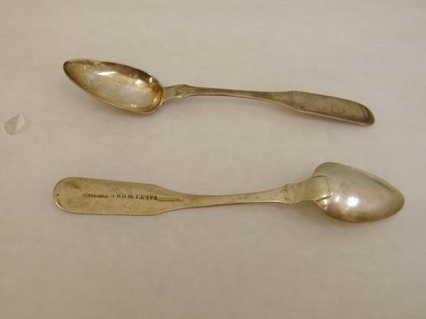 Nathaniel Munroe, Three teaspoons, ca. 1820–30