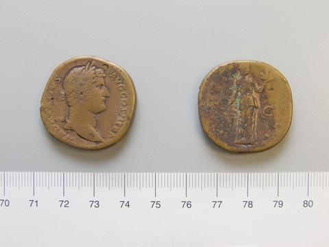 Hadrian, Emperor of Rome, Sestertius of Hadrian, Emperor of Rome from Rome, 134–38