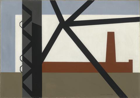 Ralston Crawford, From the Bridge, 1942