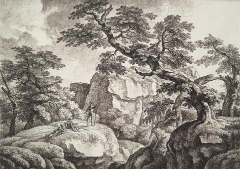 Carl Wilhelm Kolbe the elder, Three Soldiers in a Hilly Landscape, n.d.