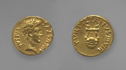 Augustus, Emperor of Rome, Aureus of Augustus, Emperor of Rome from Rome, 19 B.C.