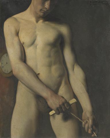 Pascal Adolphe Jean Dagnan-Bouveret, Nude Study of a Man, 1875