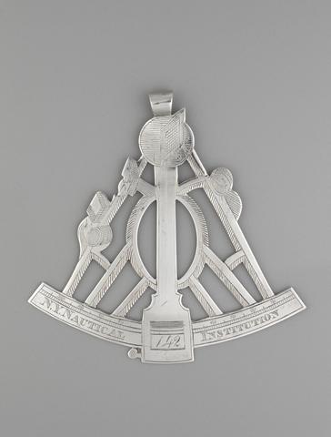 James Ladd, Badge of the New York Nautical Institution for Jacob Baush, 1821