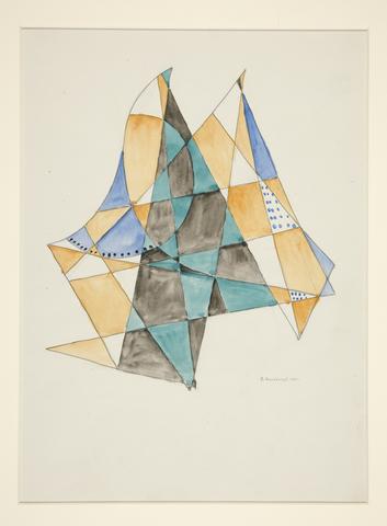 David Kakabadzé, Abstraction Based on Sails, VII, 1921