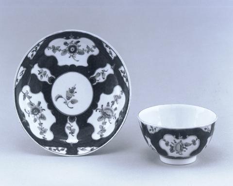Worcester Porcelain Manufactory, Tea Bowl and Saucer, ca. 1775–1800