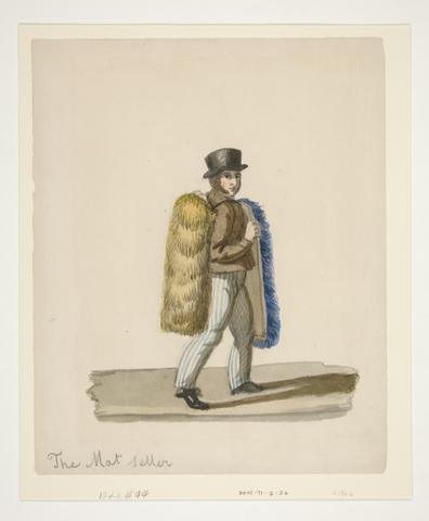 Nicolino Calyo, The Mat Seller, ca. 1840
