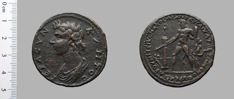 Philip, the Arabian, Emperor of Rome, Dupondius of Philip I, Emperior of Rome from Temenothyrae, 244–49