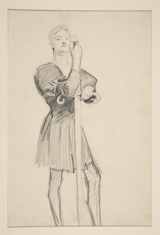 John Singer Sargent, Standing Figure with a Spear, n.d.