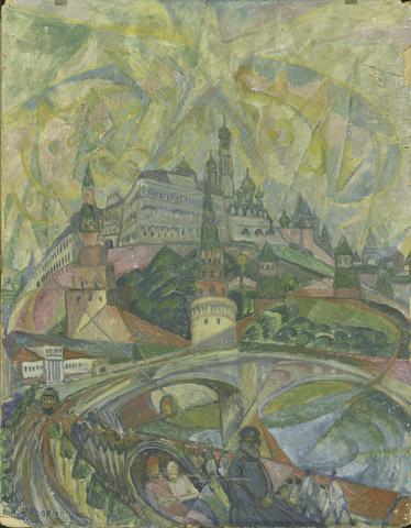 Heinrich Vogeler, The Kremlin, Moscow, Abstraction, 1923