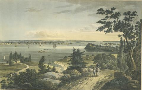 John Hill, New York from Weehawk, 1823