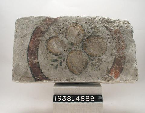 Unknown, Painted Plaster Block, ca. 323 B.C.–A.D. 256