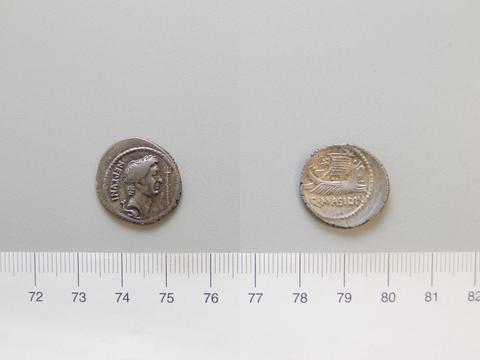 Sextus Pompeius, Denarius of Sextus Pompeius from Moving mint, 43–42 B.C.
