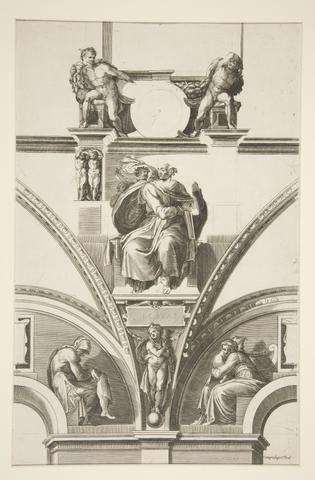 Cherubino Alberti, The Prophet Isaiah, from the series Sibyls and Prophets from the Sistine Chapel Vaults, 1577