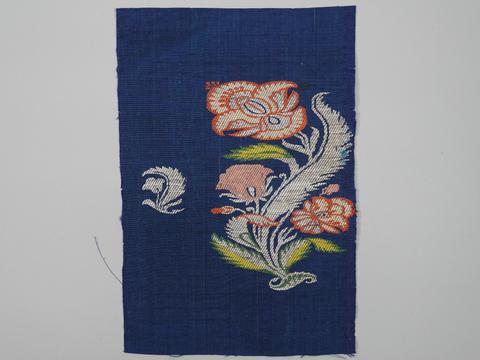 Unknown, Textile Fragment with a Floral Spray, 17th century