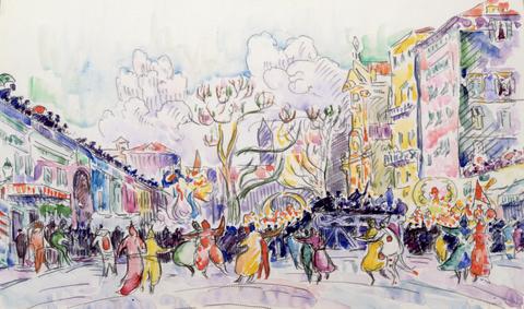 Paul Signac, Carnival at Nice, n.d.
