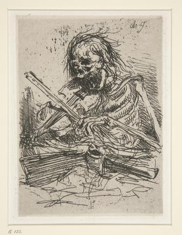 Charles-Émile Jacque, Death Playing a Violin, 1846