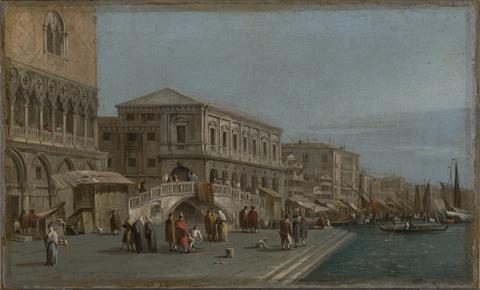 Francesco Guardi, A View of the Molo and the Riva degli Schiavone in Venice, ca. 1750