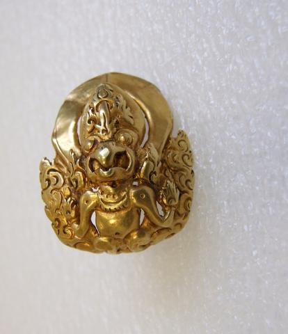 Unknown, Crowned Garuda Ear Ornament, 11th–14th century