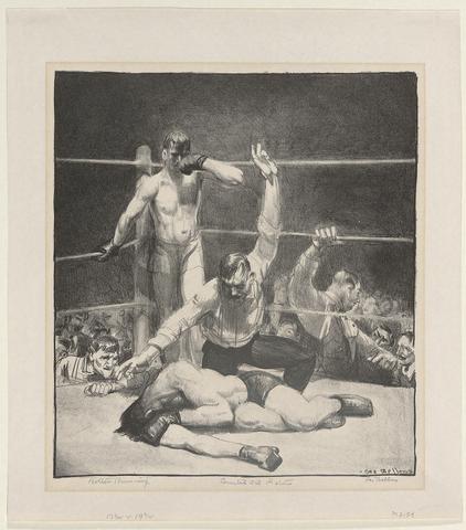 George Wesley Bellows, Counted Out No. 1, 1921