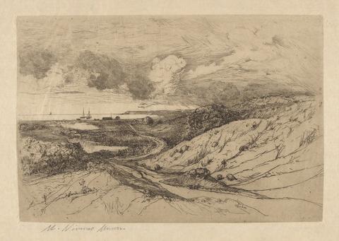 Mary Nimmo Moran, The Montauk Hills, Long Island, 1884