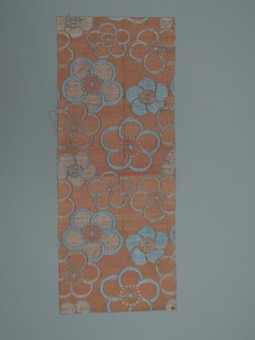 Unknown, Textile Fragment with Prunus Blossoms, 1615–1868