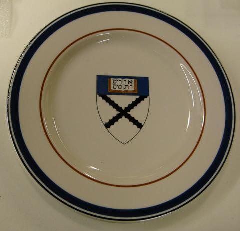 Syracuse China Co., Plate from Calhoun College Dining Hall, 2002